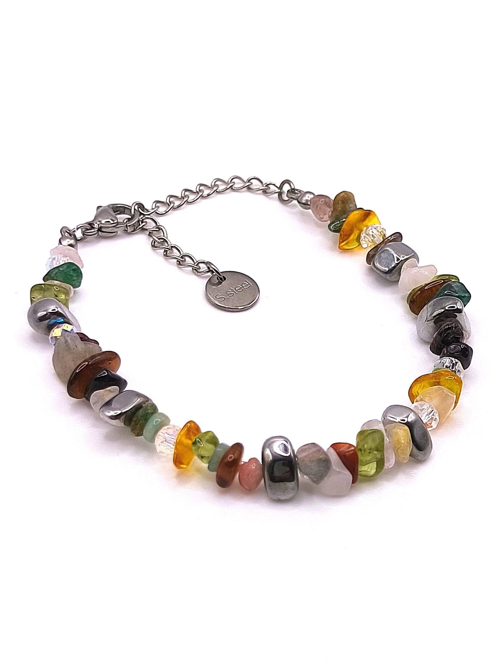 Bedeutungsvolles Perlenarmband aus Edelsteinen für Damen