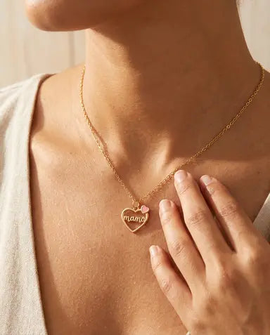 Edelstahlkette Mama Muttertagsgeschenk