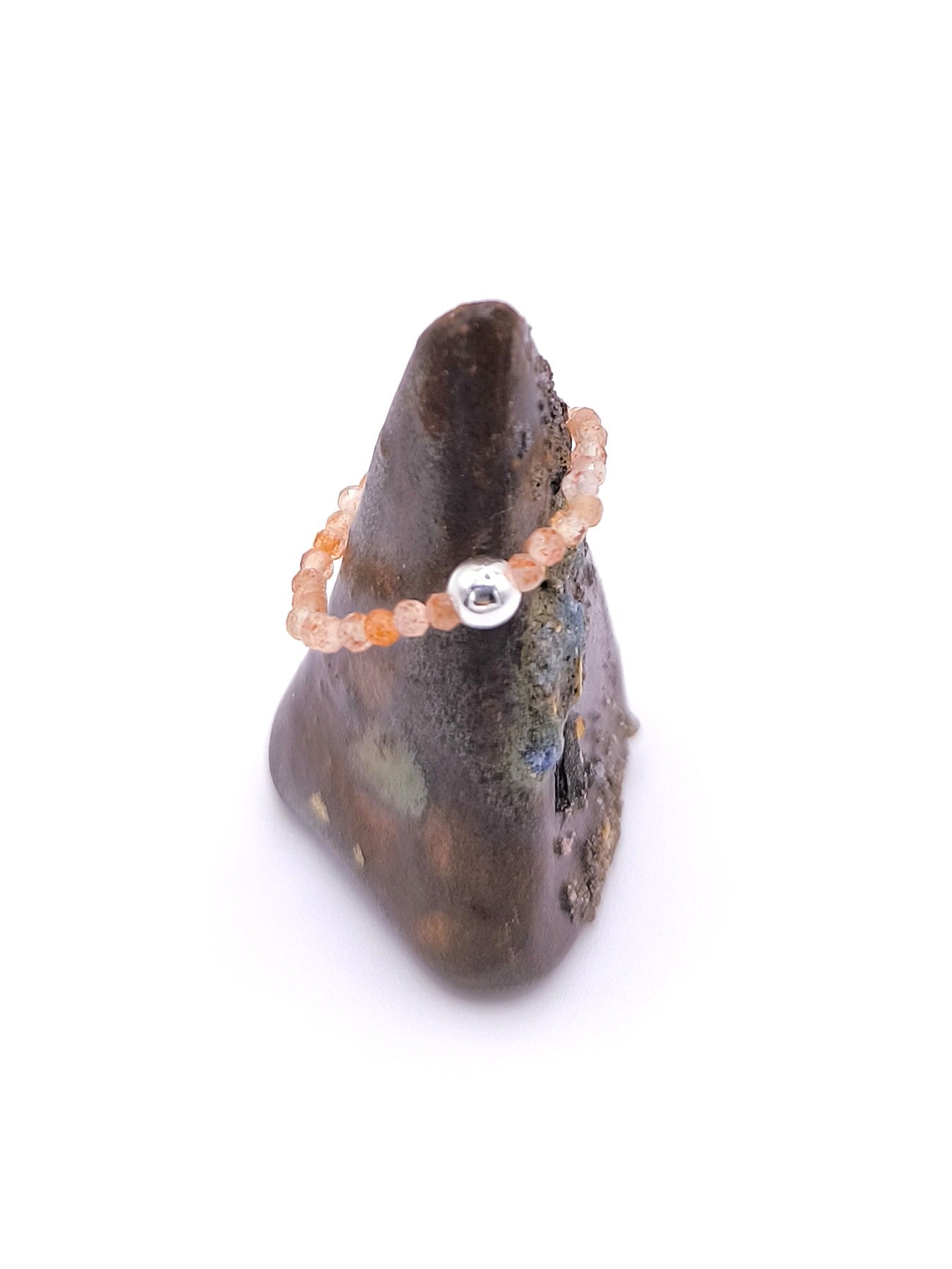 Ring aus Sonnenstein und Silber für Damen