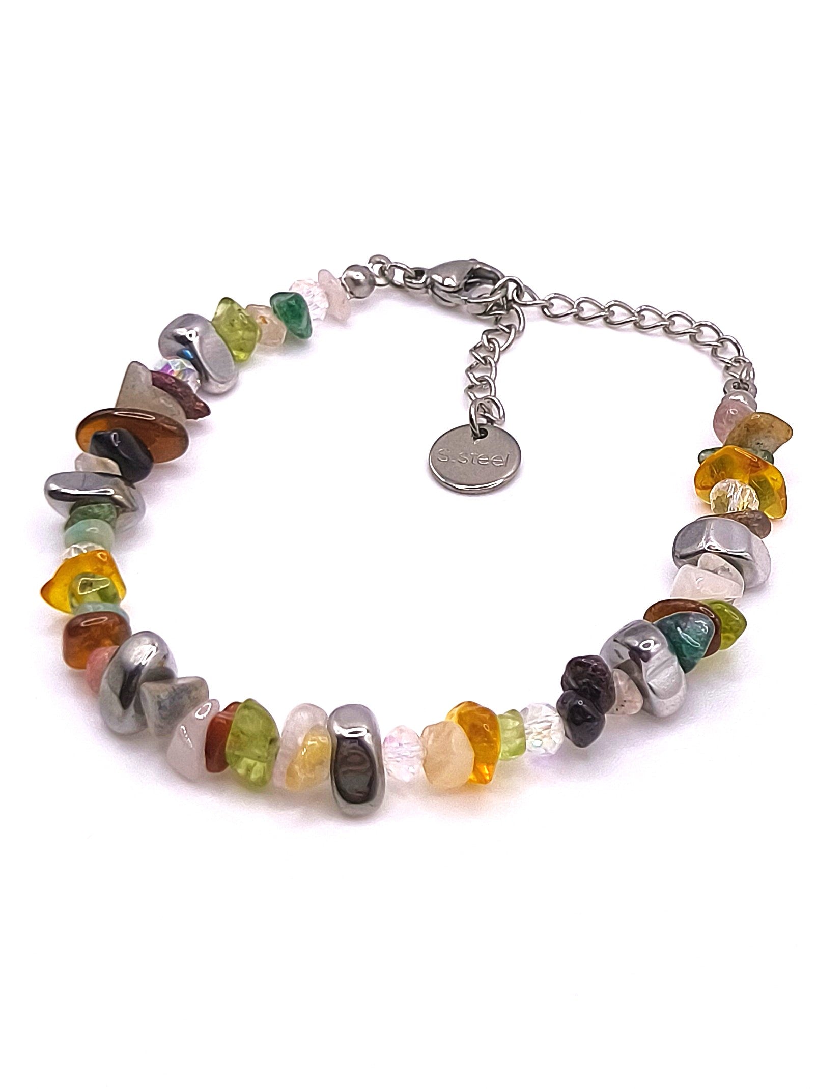 Bedeutungsvolles Perlenarmband aus Edelsteinen für Damen