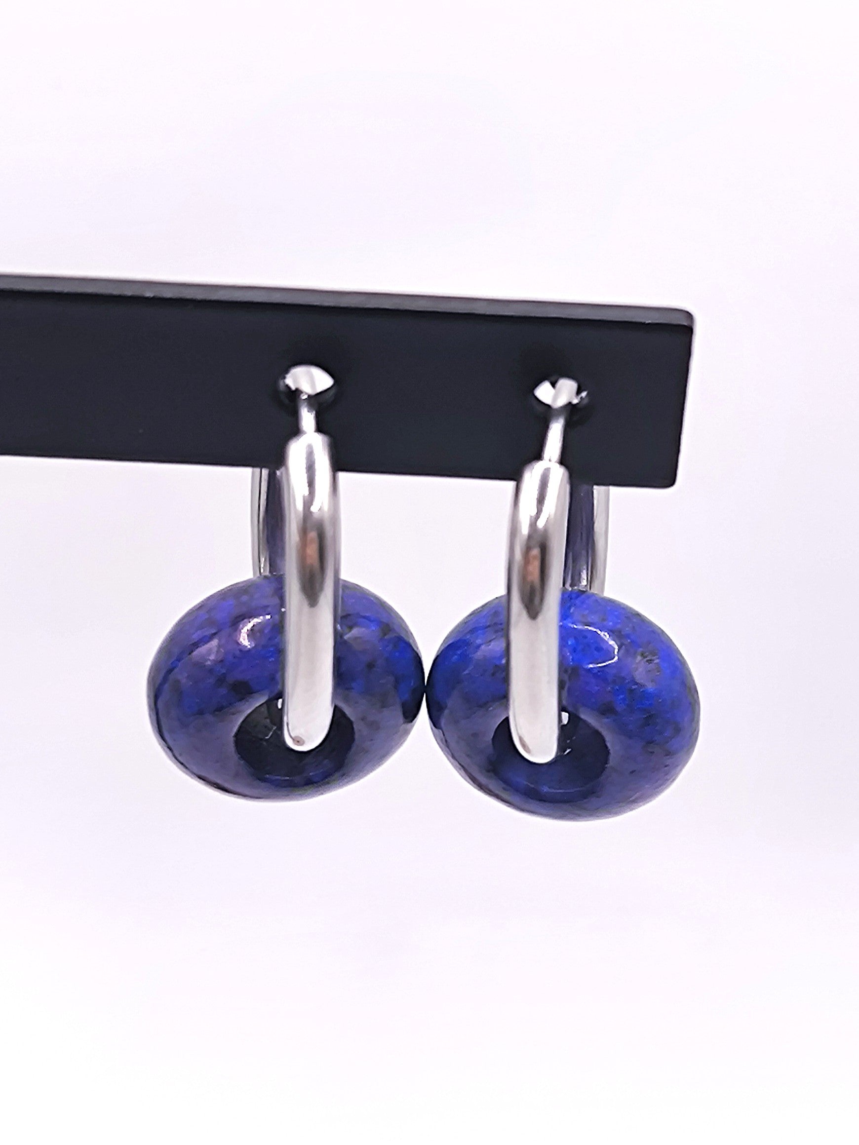 Ohrringe aus Lapislazuli und Edelstahl für Damen