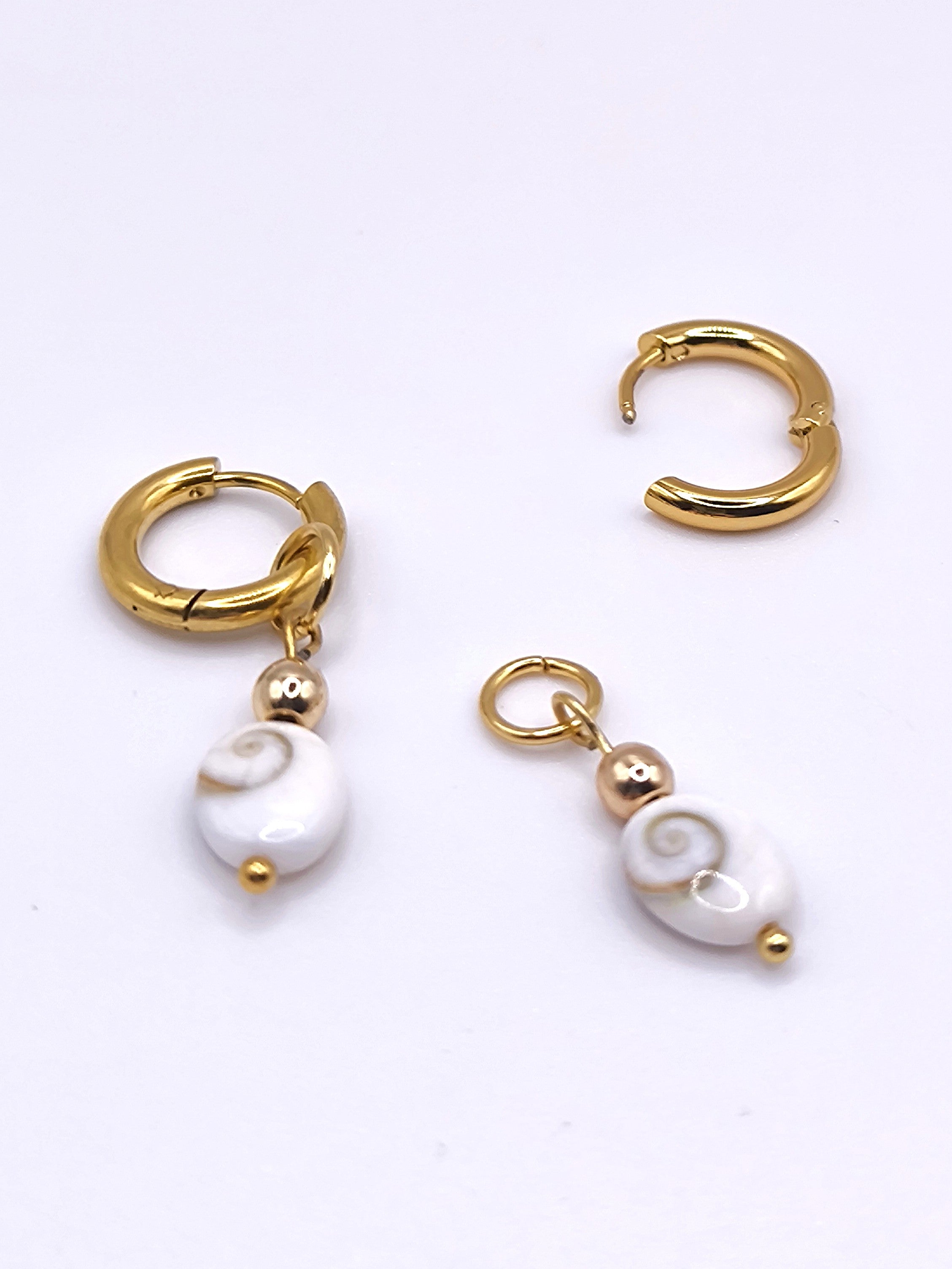 Ohrringe aus Shivaauge und Edelstahl für Damen