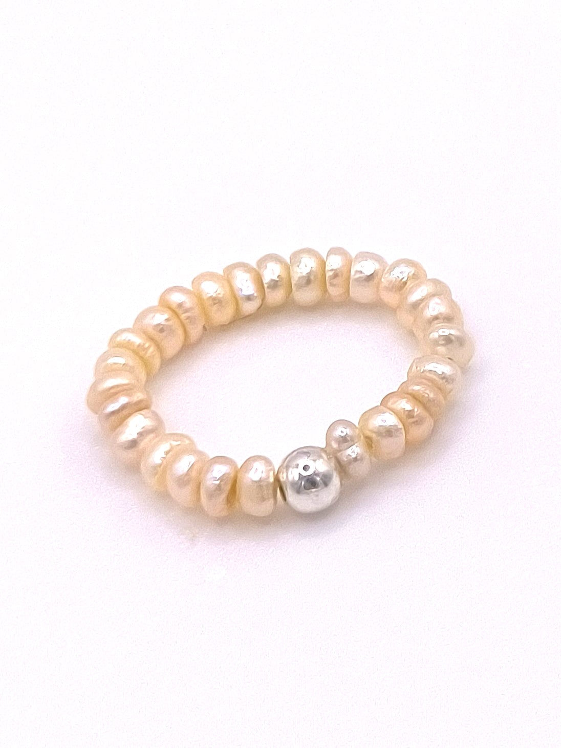 Ring aus Süßwasserperlen und Silber für Damen