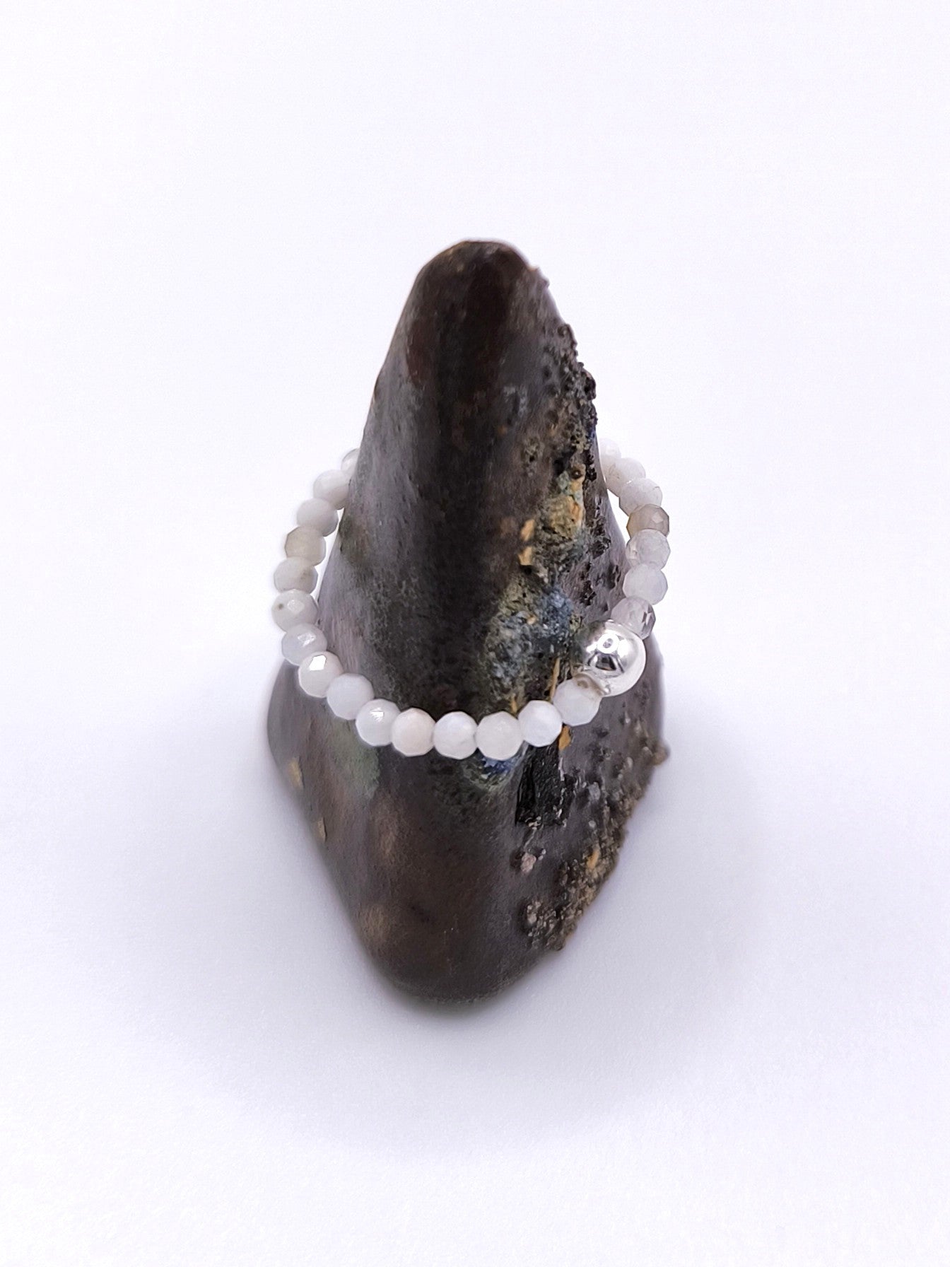 Ring aus Mondstein und Silber für Damen