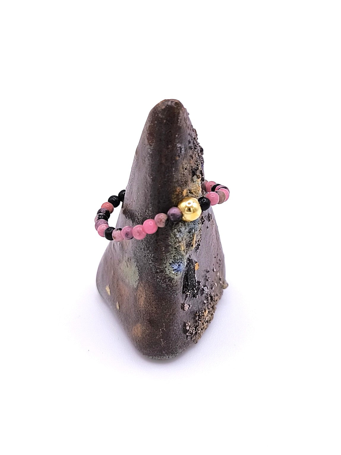 Ring aus Sonnenstein und vergoldetem Silber für Damen