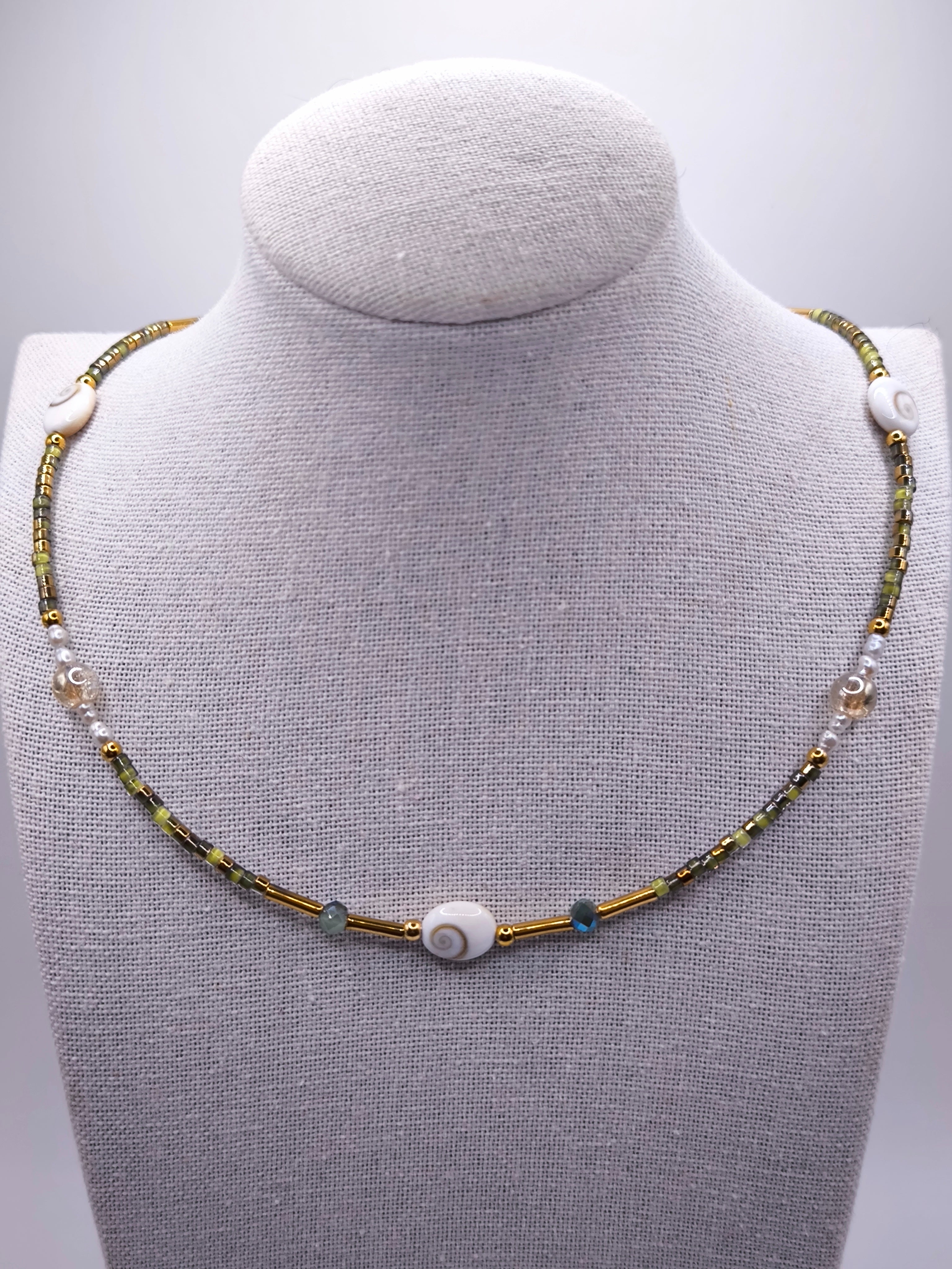 Shiva Kette grün