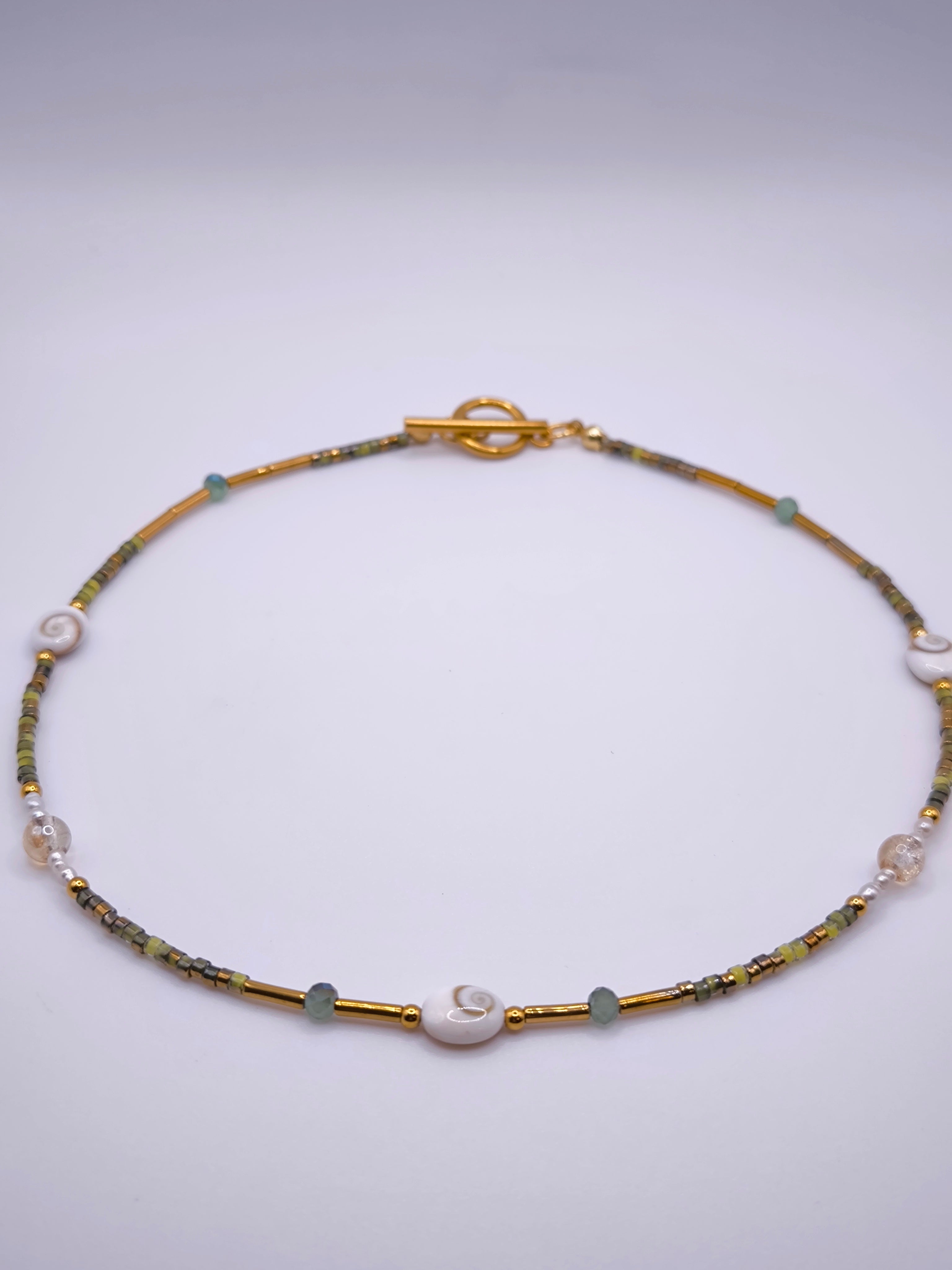Shiva Kette grün