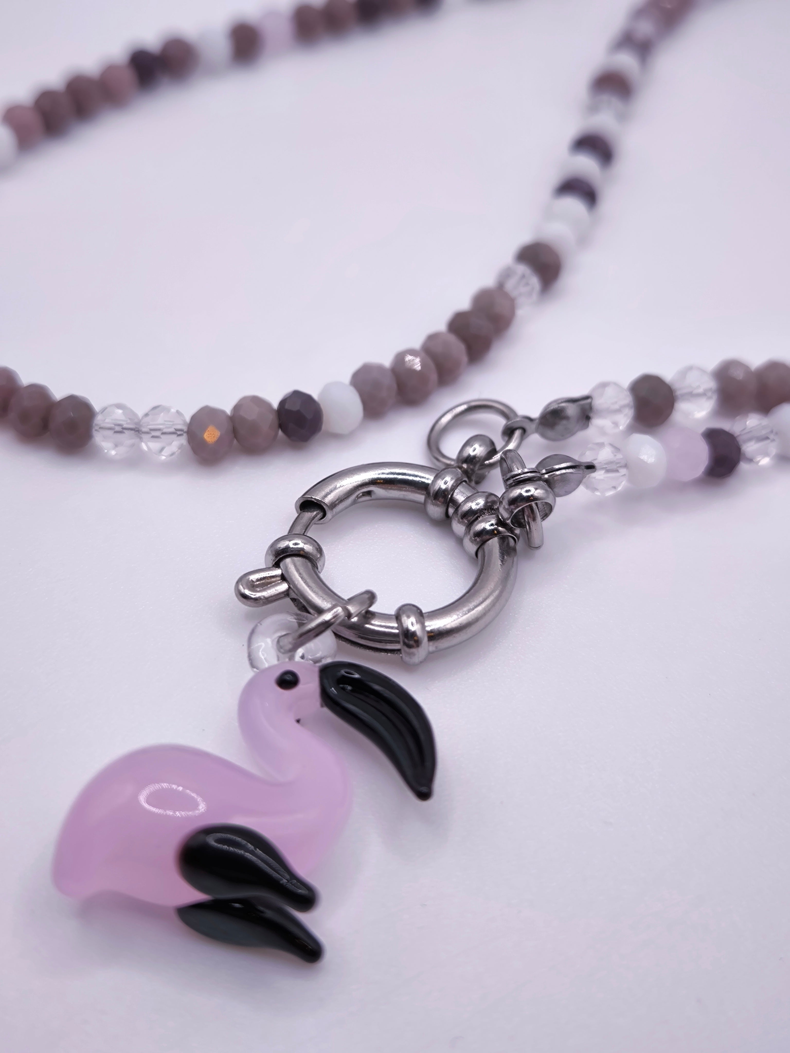 Perlenkette Avis Rosa