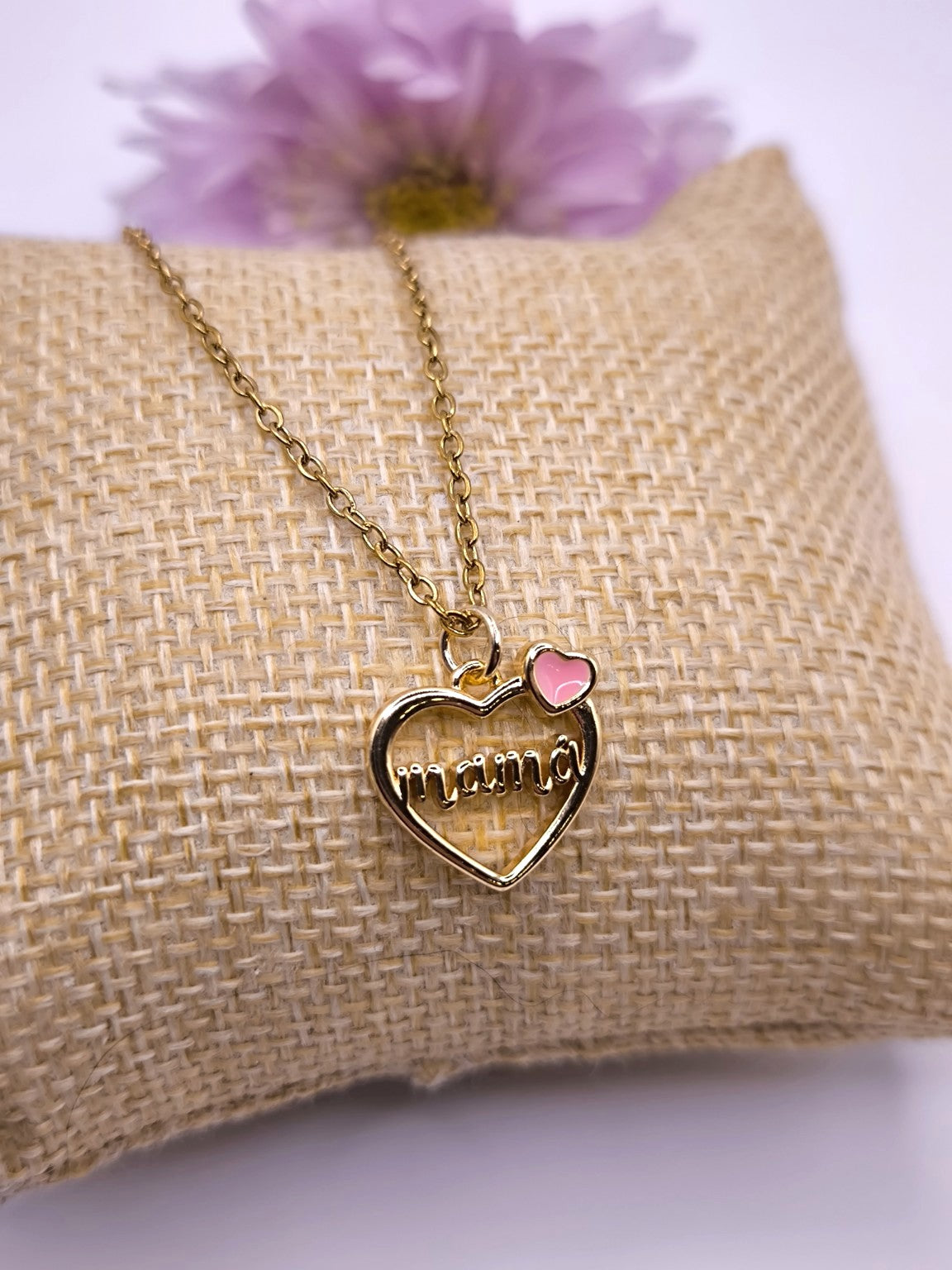 Edelstahlkette Mama Muttertagsgeschenk
