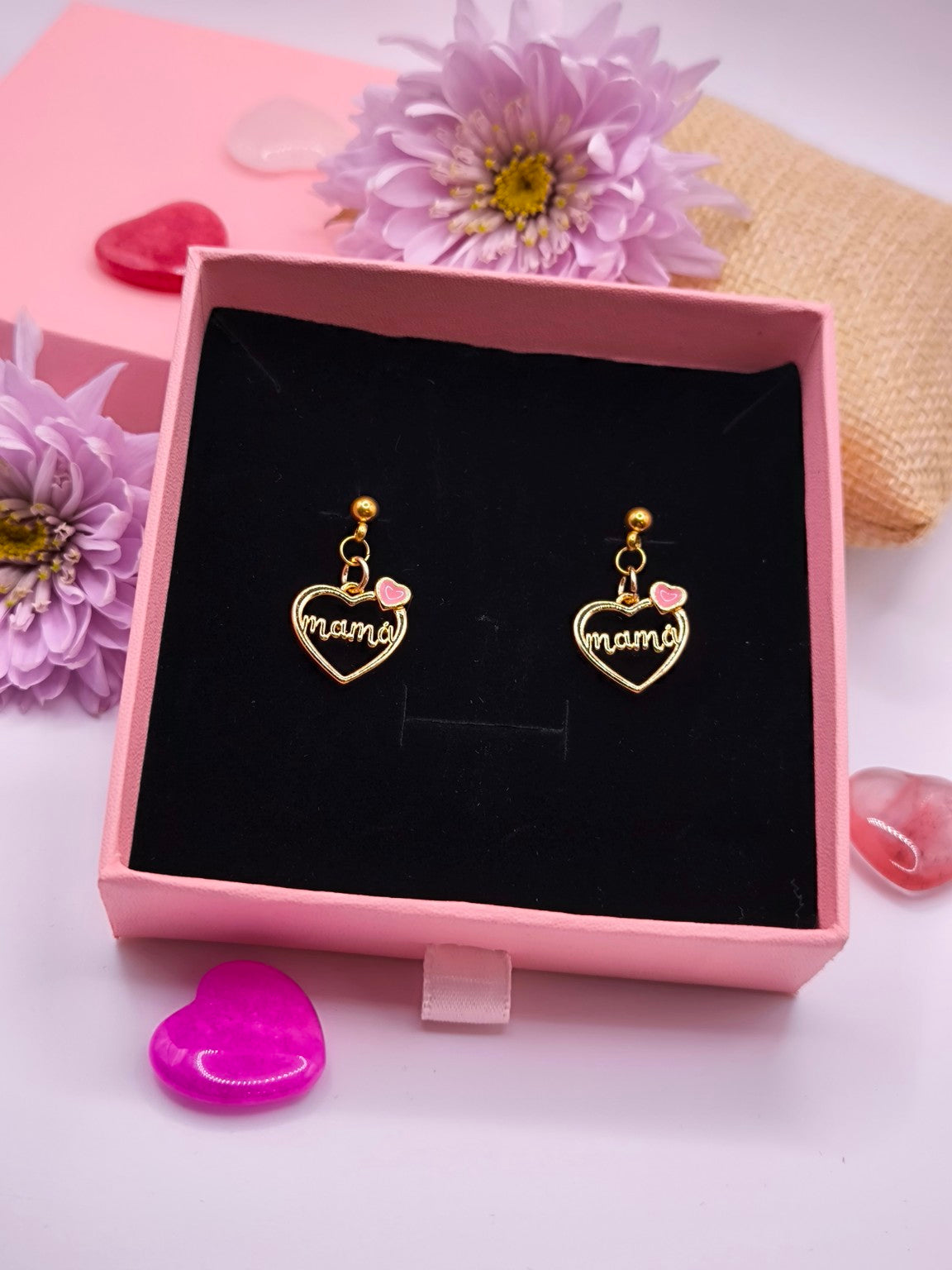 Edelstahl Ohrringe Mama Muttertagsgeschenk 3 Varianten